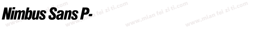 Nimbus Sans P字体转换